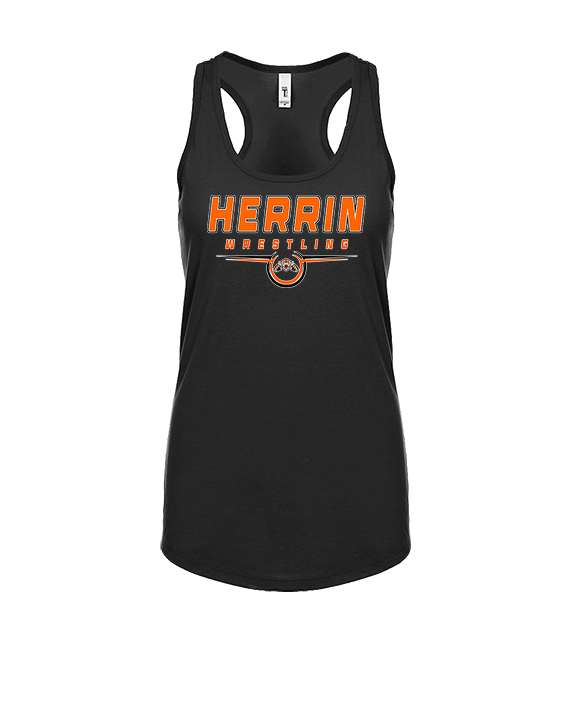 Herrin HS Wrestling Design - Womens Tank Top