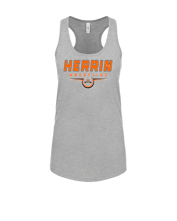 Herrin HS Wrestling Design - Womens Tank Top