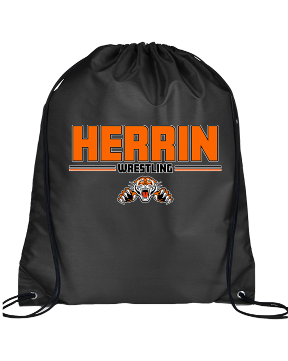 Herrin HS Wrestling Keen - Drawstring Bag