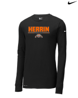 Herrin HS Wrestling Keen - Mens Nike Longsleeve