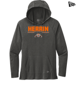 Herrin HS Wrestling Keen - New Era Tri-Blend Hoodie