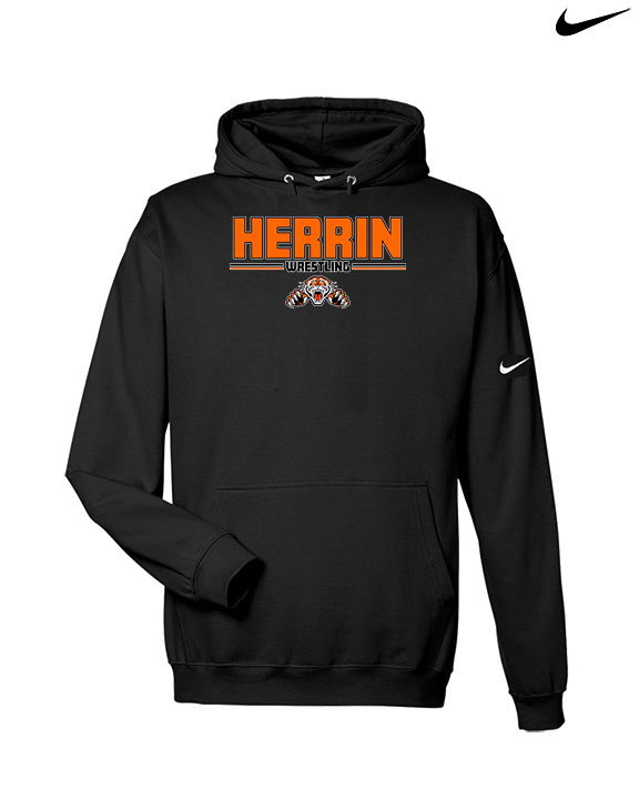 Herrin HS Wrestling Keen - Nike Club Fleece Hoodie