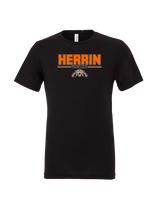 Herrin HS Wrestling Keen - Tri-Blend Shirt