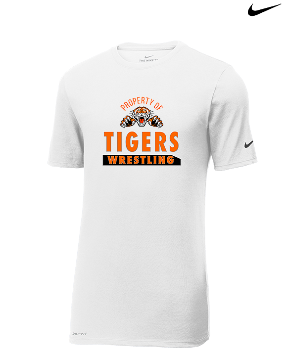 Herrin HS Wrestling Property - Mens Nike Cotton Poly Tee