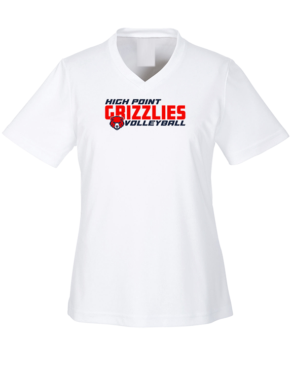 High Point Academy Girls Volleyball Bold - Womens Performance Shirt