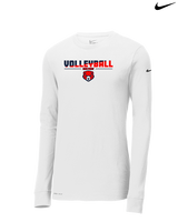 High Point Academy Girls Volleyball Cut - Mens Nike Longsleeve