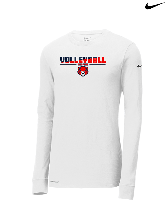 High Point Academy Girls Volleyball Cut - Mens Nike Longsleeve