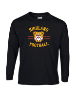 Highland HS Football Curve - Cotton Longsleeve