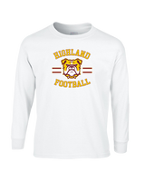 Highland HS Football Curve - Cotton Longsleeve