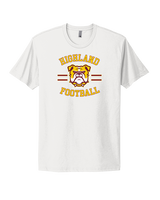 Highland HS Football Curve - Mens Select Cotton T-Shirt