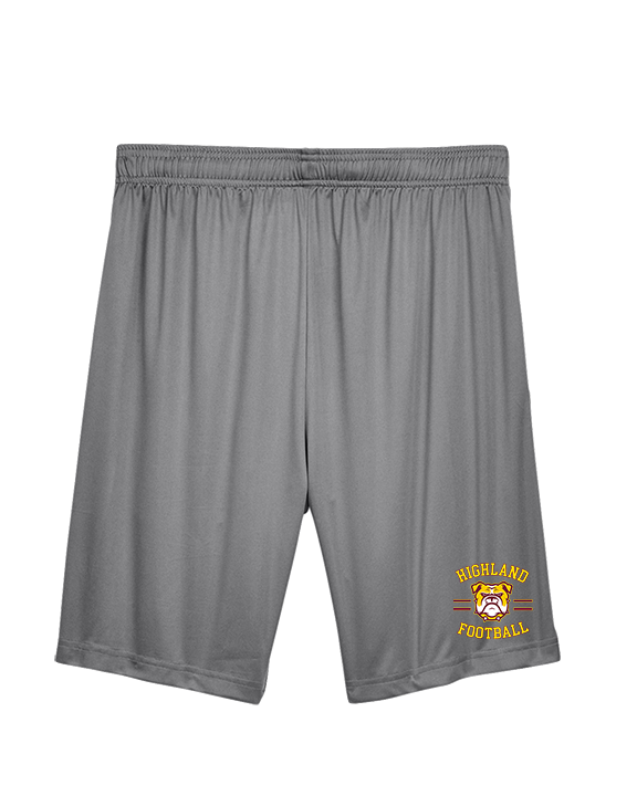 Highland HS Football Curve - Mens Training Shorts with Pockets