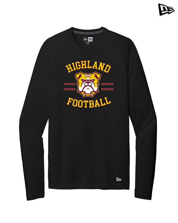 Highland HS Football Curve - New Era Performance Long Sleeve
