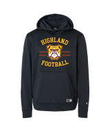 Highland HS Football Curve - Oakley Performance Hoodie