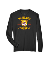 Highland HS Football Curve - Performance Longsleeve