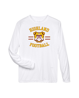 Highland HS Football Curve - Performance Longsleeve