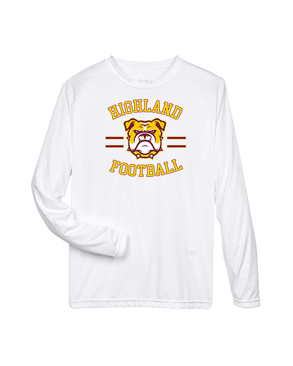 Highland HS Football Curve - Performance Longsleeve