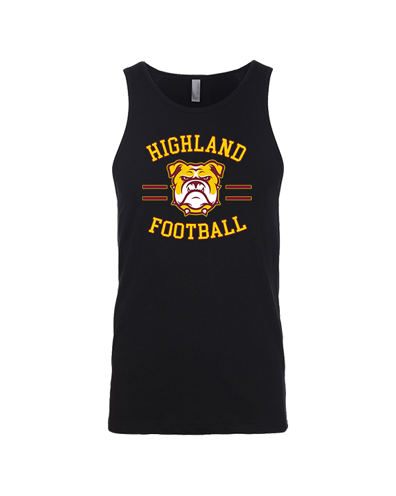 Highland HS Football Curve - Tank Top