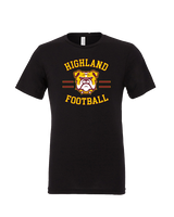 Highland HS Football Curve - Tri-Blend Shirt