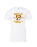 Highland HS Football Curve - Tri-Blend Shirt