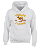 Highland HS Football Curve - Unisex Hoodie