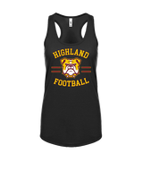 Highland HS Football Curve - Womens Tank Top