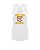 Highland HS Football Curve - Womens Tank Top