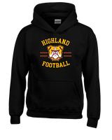 Highland HS Football Curve - Youth Hoodie