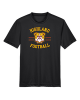 Highland HS Football Curve - Youth Performance Shirt