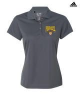 Highland HS Football School Football - Adidas Womens Polo