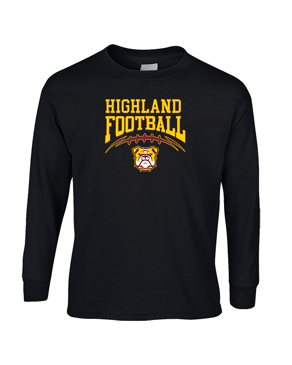Highland HS Football School Football - Cotton Longsleeve