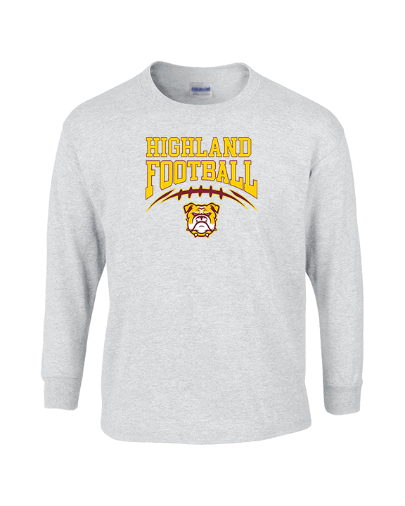Highland HS Football School Football - Cotton Longsleeve