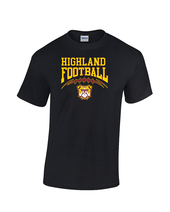 Highland HS Football School Football - Cotton T-Shirt