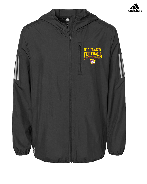 Highland HS Football School Football - Mens Adidas Full Zip Jacket