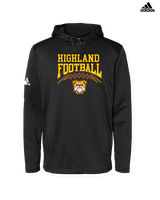 Highland HS Football School Football - Mens Adidas Hoodie