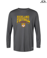 Highland HS Football School Football - Mens Oakley Longsleeve