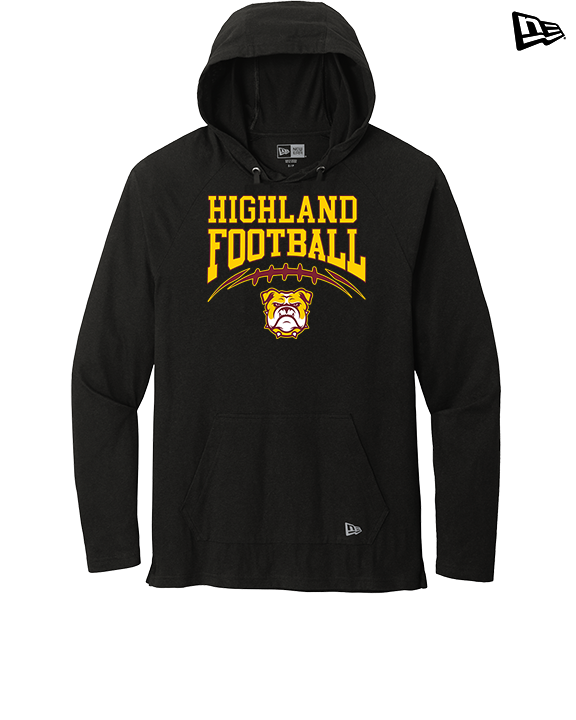 Highland HS Football School Football - New Era Tri-Blend Hoodie