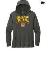 Highland HS Football School Football - New Era Tri-Blend Hoodie