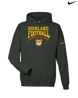 Highland HS Football School Football - Nike Club Fleece Hoodie