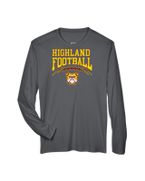 Highland HS Football School Football - Performance Longsleeve