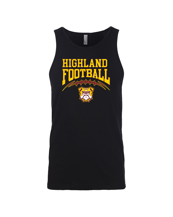 Highland HS Football School Football - Tank Top