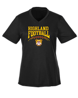 Highland HS Football School Football - Womens Performance Shirt