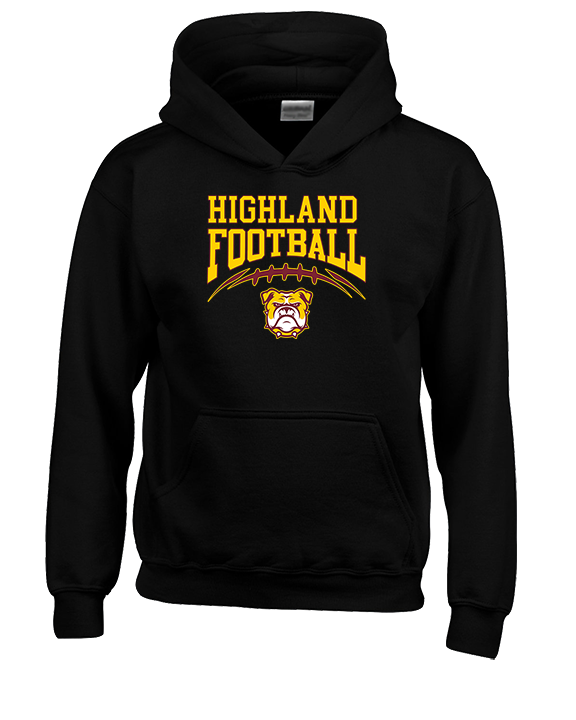 Highland HS Football School Football - Youth Hoodie