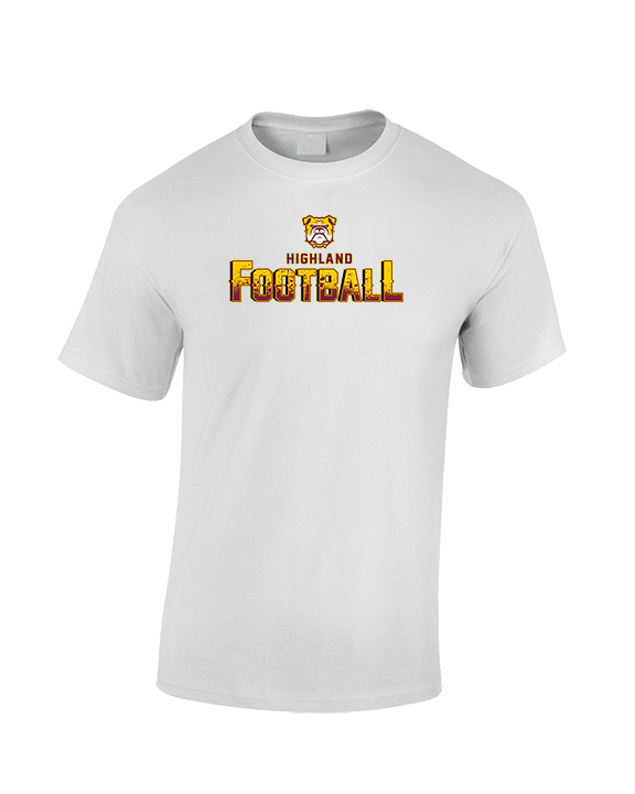 Highland HS Football Splatter - Cotton T-Shirt