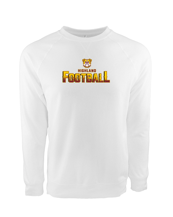 Highland HS Football Splatter - Crewneck Sweatshirt