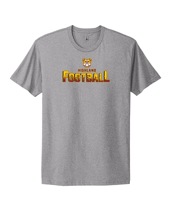 Highland HS Football Splatter - Mens Select Cotton T-Shirt