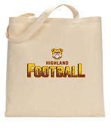 Highland HS Football Splatter - Tote