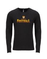 Highland HS Football Splatter - Tri-Blend Long Sleeve