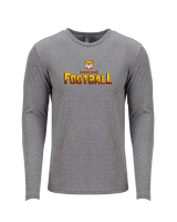 Highland HS Football Splatter - Tri-Blend Long Sleeve