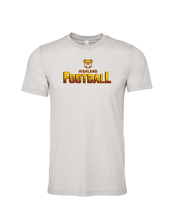 Highland HS Football Splatter - Tri-Blend Shirt