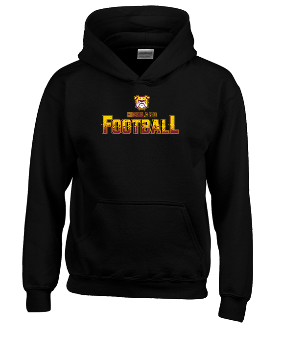Highland HS Football Splatter - Youth Hoodie